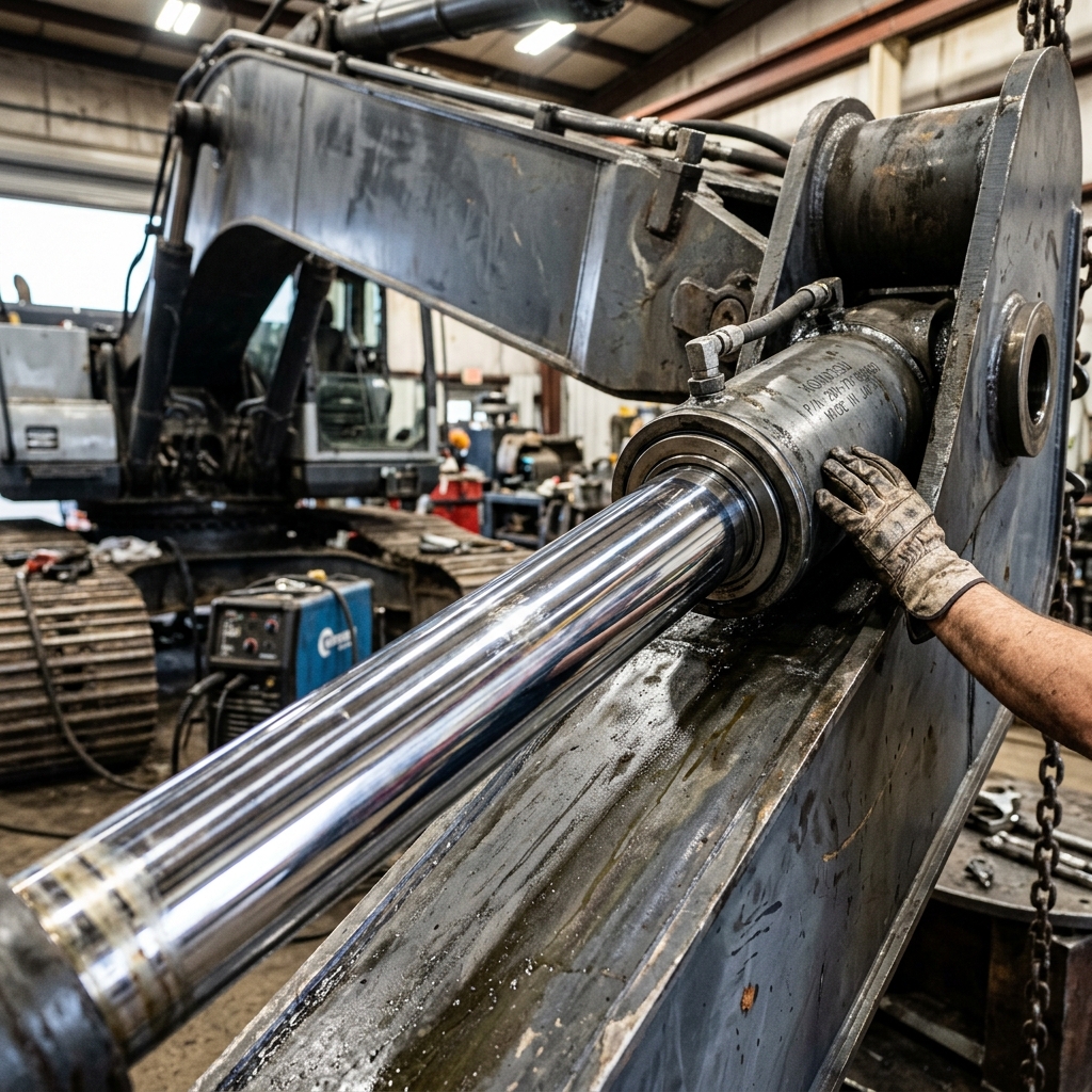 Vérin hydraulique d'engin : fonctionnement et éléments de contrôle